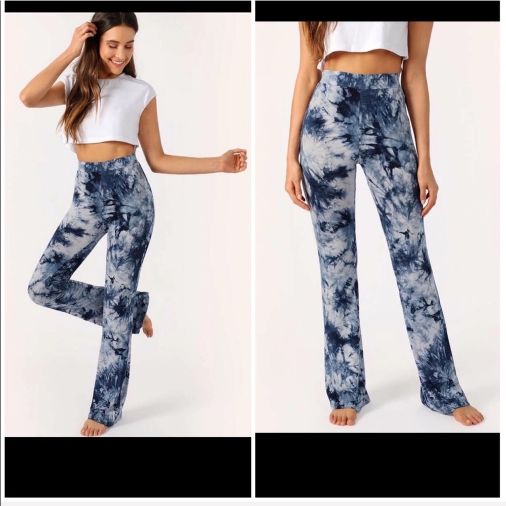 BOHO TIE DYE High Waist Flare pants